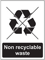 no recyclable waste icon