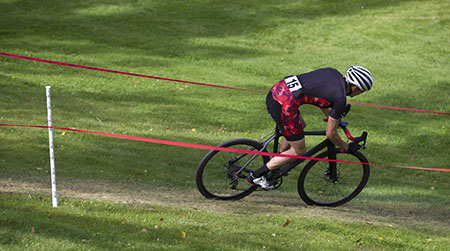 The perfect posture for the cyclocross
